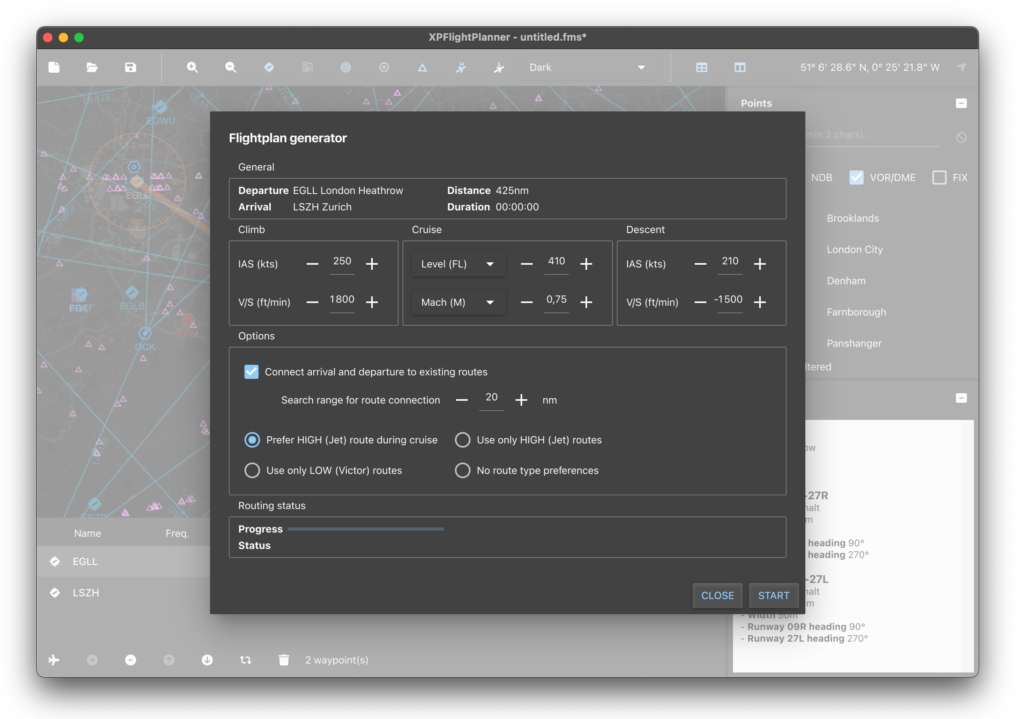 XPFlightPlanner flight plan generator