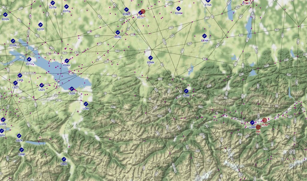 XPFlightPlanner detailed terrain map theme