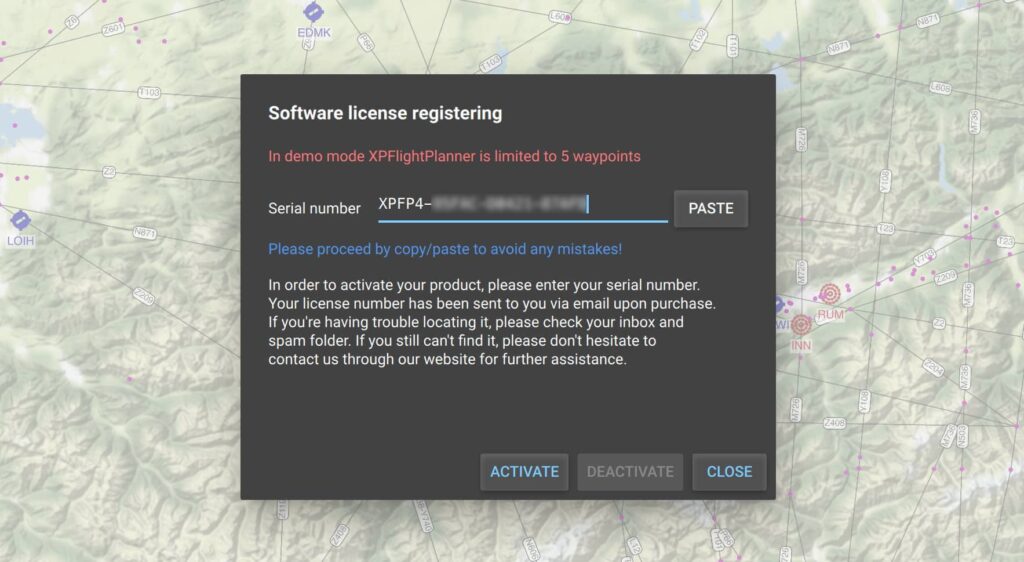 XPFlightPlanner license